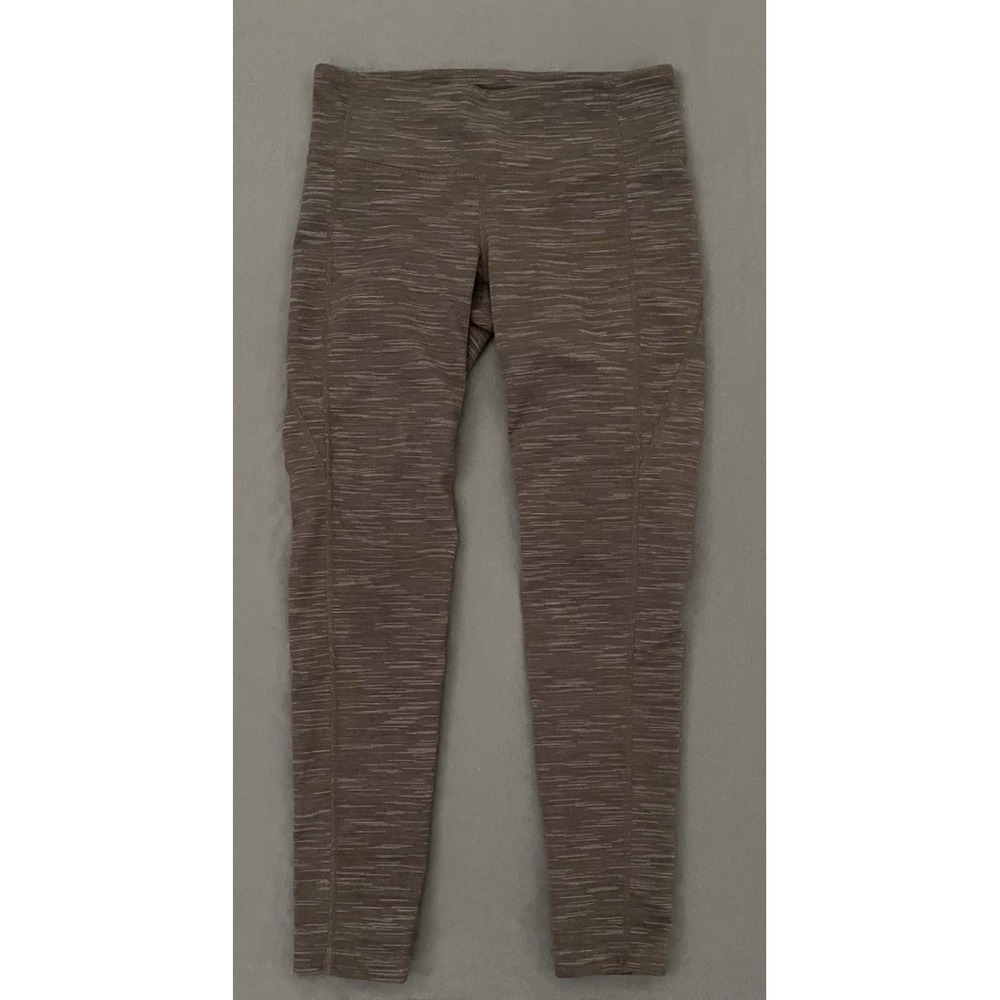 Athleta Cropped Leggings Womens Size Small Heather Brown & Gray